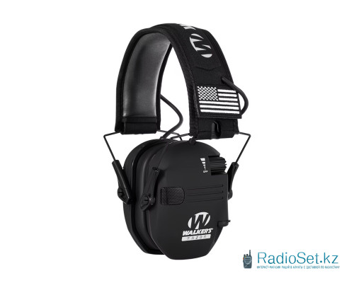Активные наушники для стрельбы Walkers Razor с шумоподавлением Black